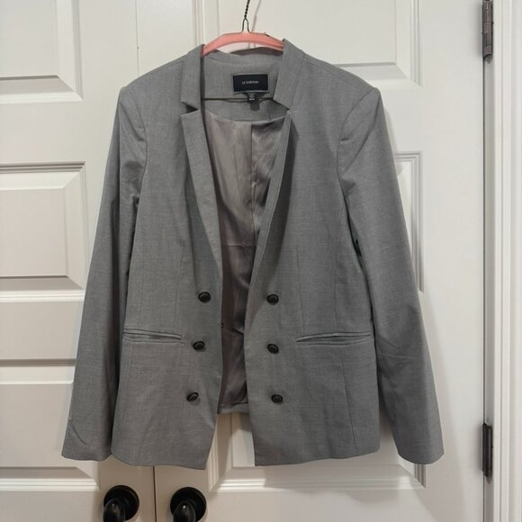 Le Château Double-Breasted Grey Blazer – Size XL - Picture 1 of 6